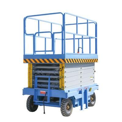 Battery Powered 220V Mobile Electric Self-Propelled Hydraulic Scissor Lift Platform Table with Good Price
