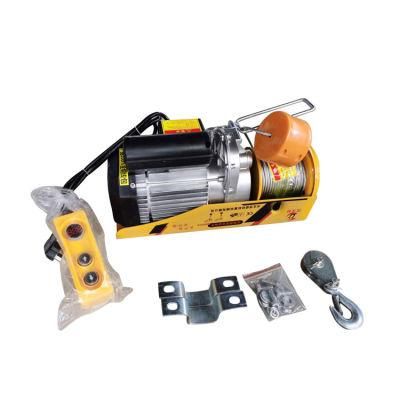 800kg 1000kg 220V Mini Electric Wire Rope Motor Hoist