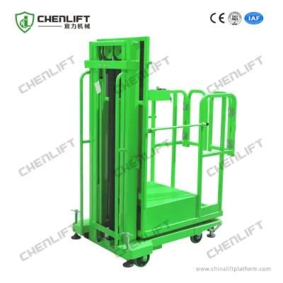 200kg Warehouse Semi Electric Aerial Platform Order Picker with Ce Certificate