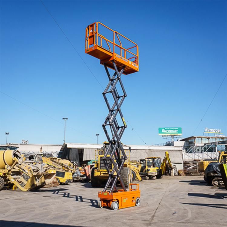 Cheap Price 12-14m Mobile Self Propelled Hydraulic Scissor Lift