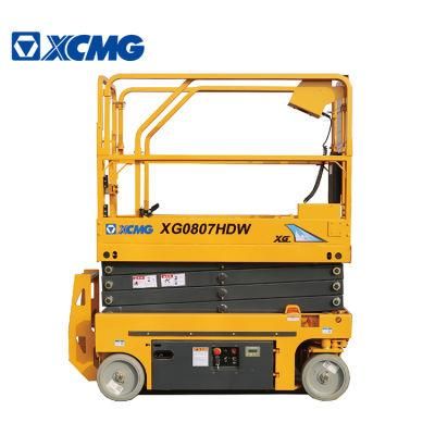 XCMG Official Mini 8 Meter Electric Hydraulic Mobile Scissor Lift Self-Propelled Work Platform Xg0807hdw