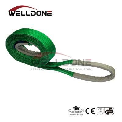 Wll 2t/2000kg Polyester Flat Webbing Sling Eye Type