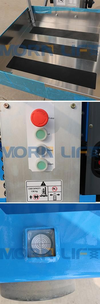 9m Double Aluminum Mast Aerial Work Platform Lift Capacity to 250kg