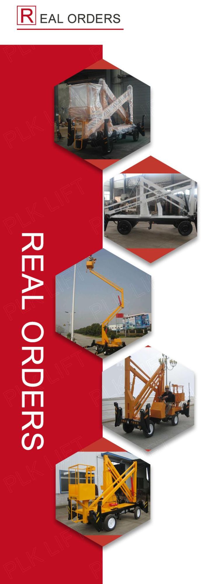 10m 12m Drivable Cherry Picker Self Propelled Boom Lift for Sale