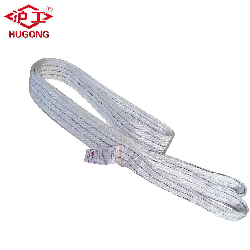 1 - 30 Ton Polyester Flat Round Webbing Lifting Belt Sling