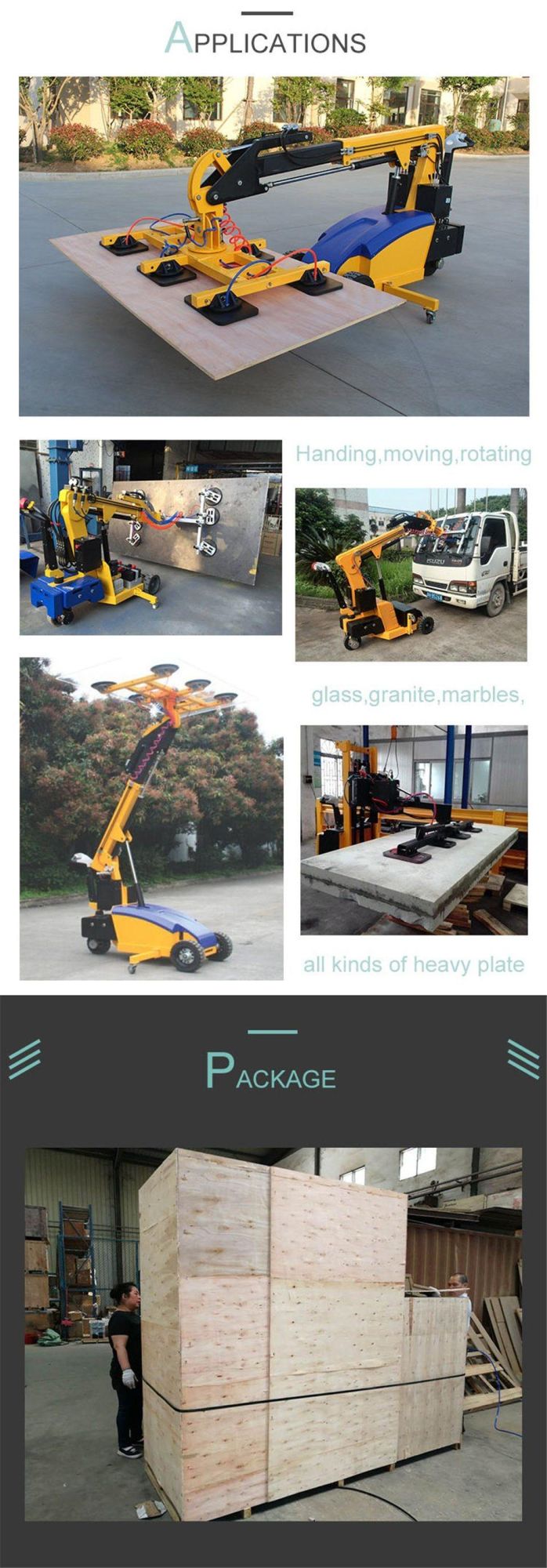 Easy to Move Around Heavy Duty Vacuum Lifter