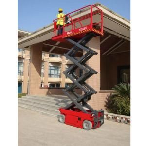 Hydraulic Aerial Cage Lifting Machine Scissor Lifter Apply for Hotel Construction Site