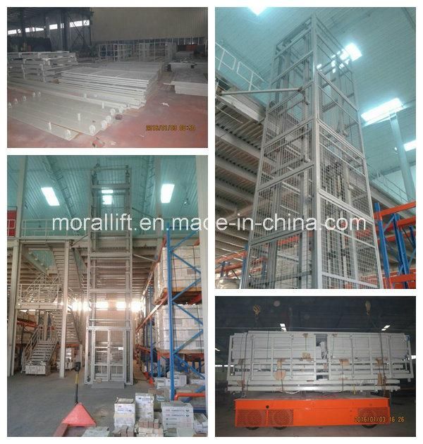 Single Mast Vertical Platform Lift Freight Elevator