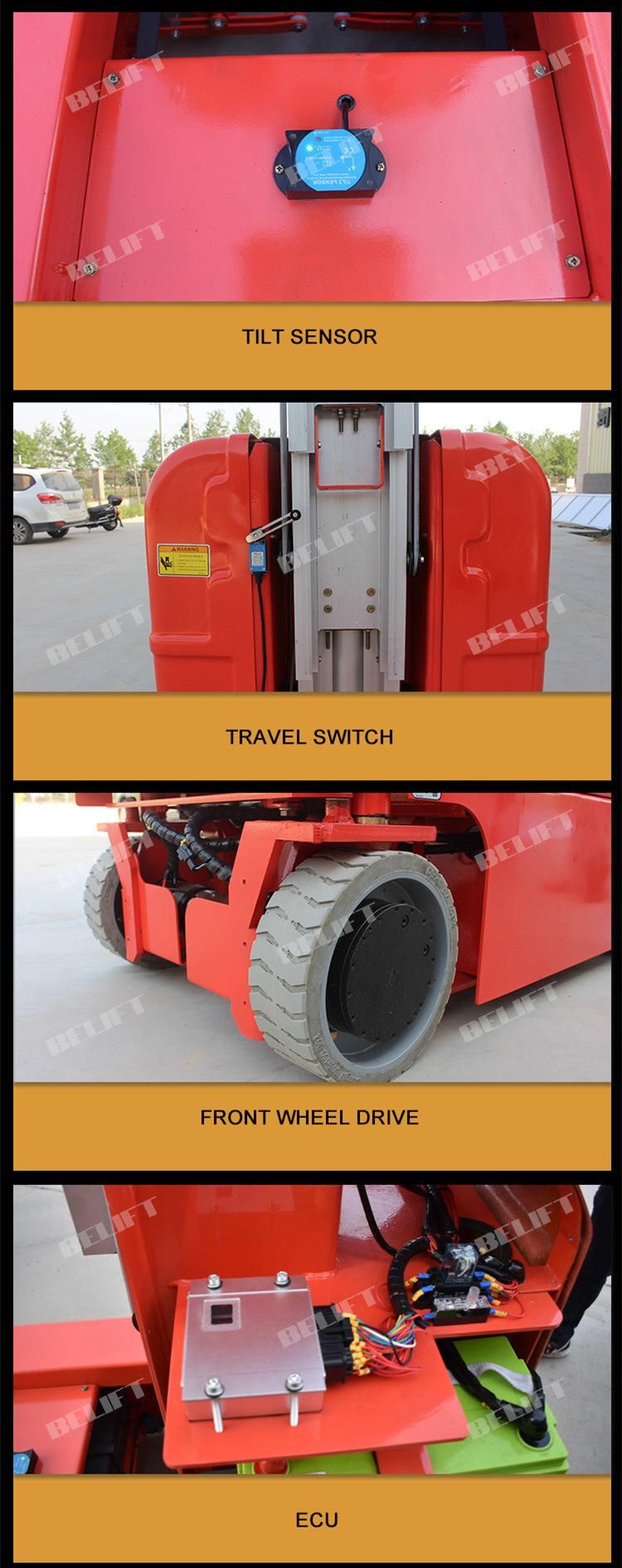 High Quality Cheap Self Propelled Dual Mast High Pull Lift Jack and Carry Spare Parts Accessories