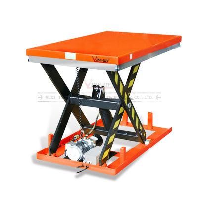 Factory Stationary Electric Hydraulic Scissor Lift Table with CE