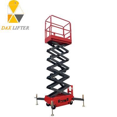 China Supplier Stable Structure Manual Dragged Mini Scissor Lift