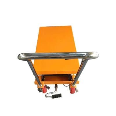 Mobile Manual Hydraulic Scissor Lift Table Trolley Elevated Vehicle Platform