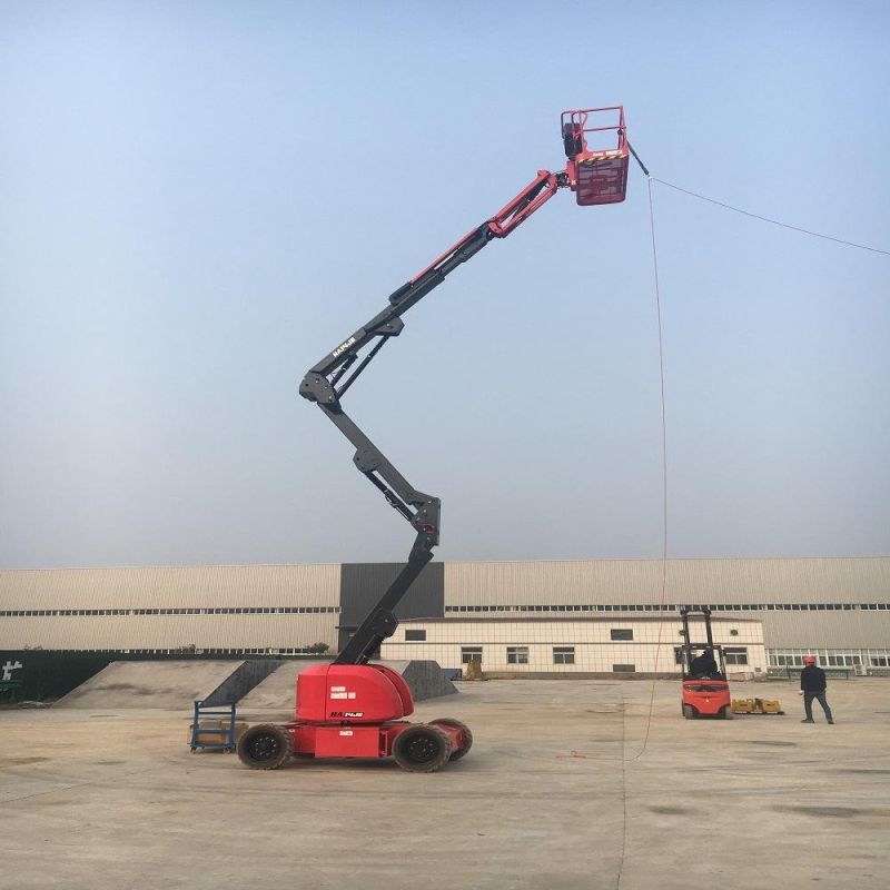 Boom Lift Boom Lift 10m 14m 30FT 55FT 24V Electric Small Boom Lifting Hydraulic Boom Lift