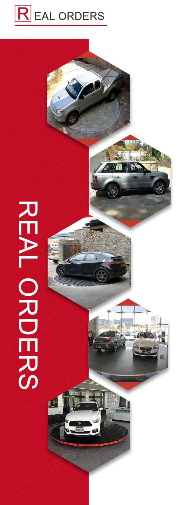 Us EU Standard Small Parking Car Turntable Car Rotating Platform