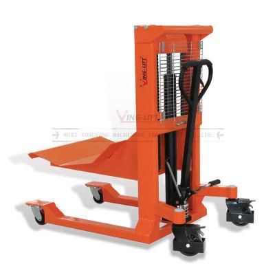 Loading Capacity 1000kg Hand Manual Hydraulic Stacker Forklift with Best Price