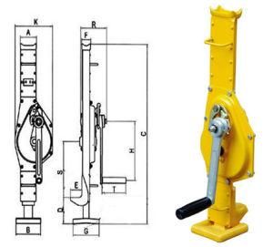 Lifting Steel Rack Mechanical Jack Crane with Adjustable Lifting Claw Finer Lifting Tools