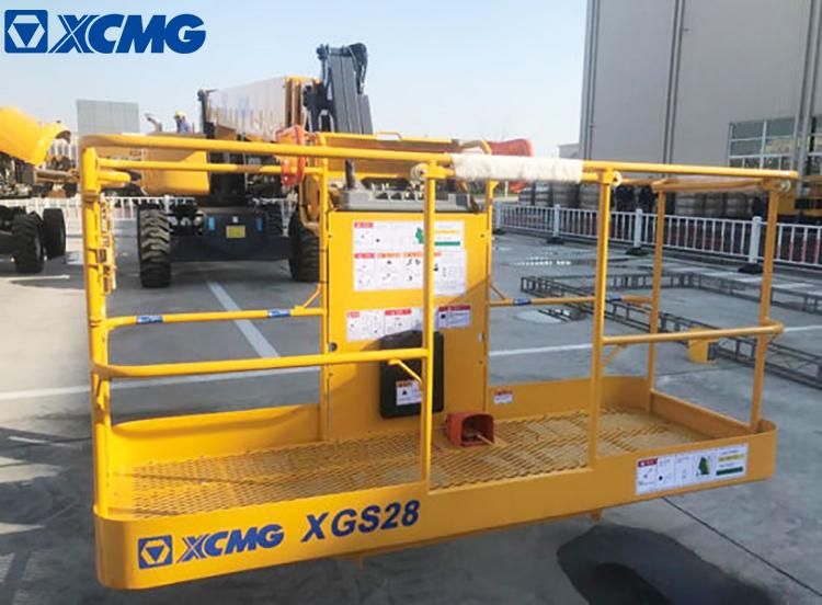 XCMG Brand New Xgs28 Straight Arm Mobile Elevating Work Platform 28m Telescopic Towable Boom Lift for Sale