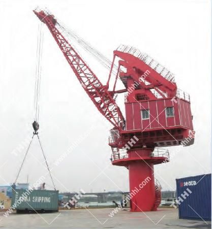Fixed Jib Port Ship Electro Hydradlic Deck Crane