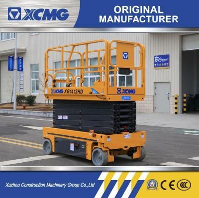 XCMG 15m Mobile Scissor Lift Table Xg1412HD Auto Aerial Work Platform with Ce