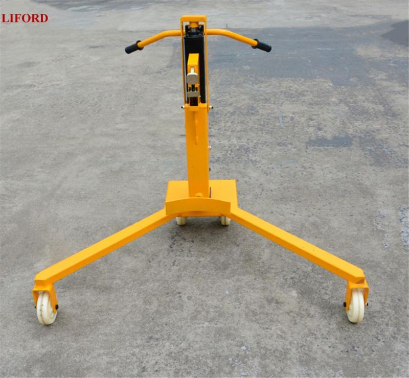 Hydraulic Foot Pump Type Handling Drum Truck 350kg Capacity, Manual Drum Carrier