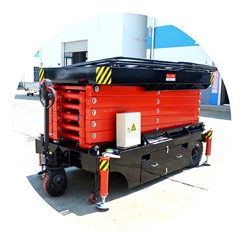 Portable Scissor All Terrain Scissor Lift for Sale Rough Terrain Scissor Lift for Sale Pneumatic Scissor Lift Home Car Scissor Lift Self Propelled Scissor Lift