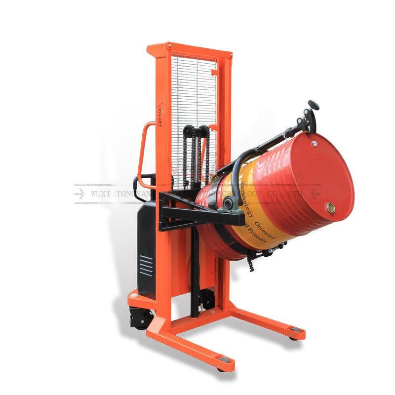 Steel Drums and 200L Plastic Rimmed Drums Pneumatic Lifting and Rotating Drum Rotator