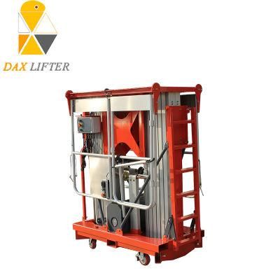 China Daxlifter Factory Made Aerial Aluminum Platform with Dual Masts