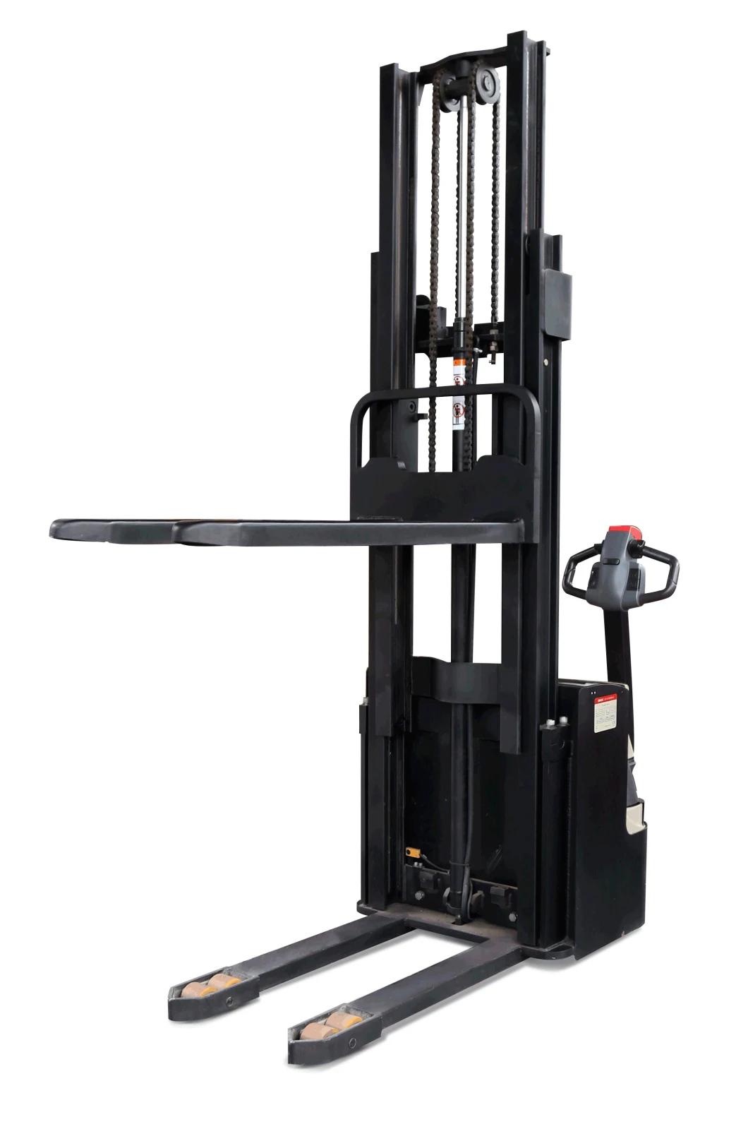 High Quality 1200kg 1400kg 1600kg Battery Stacker Walking Type