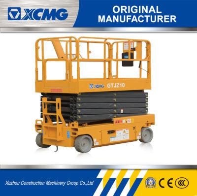 XCMG Manufacture Mobile Electric Scissor Lift 10m Gtjz10 Hydraulic Aerial Work Platform for Sale