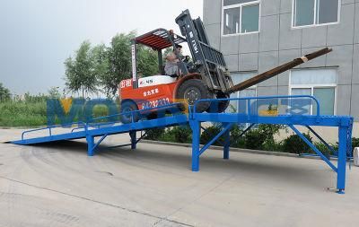 8t 10t 12t 15t Hydraulic Mobile Container Forklift Load/Loading Yard Ramp