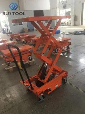 1100lbs Electric Mobile Scissor Lift Table for Warehouse