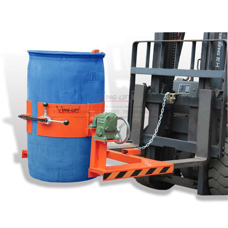 Fork Mounted Tilting 55 Gallon Steel Drum and 200L PE Drum