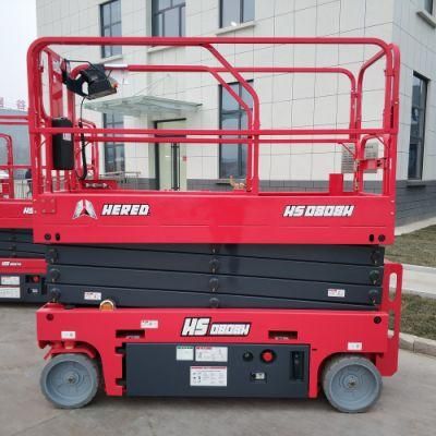 6m 8m 10m Mobile Trailer Mounted Electric Hydraulic Man Scissor Lift Aerial Working Platform with CE ANSI