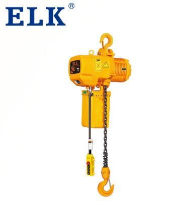 Ce Standard Elk 2ton 3m Chain Hoist with Trolley