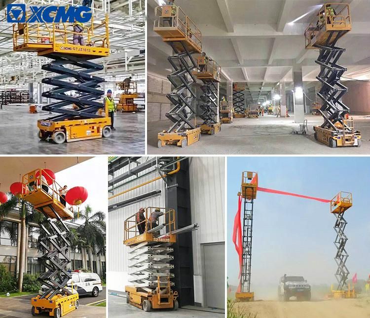 XCMG Brand New Xg1614HD Hydraulic Drive Scissor Lift Table Aerial Mobile Elevating Work Platform 16m with Lead-Acid/Lithium Battery Price