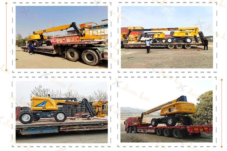 Hydraulic Diesel Aerial Work Platform Sky Man Lift Telescopic Boom Lift