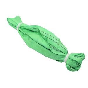 Green Color Synthetic Dyed Hand Made Round Lifting Sling