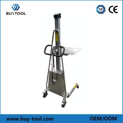 Lightweight Stainless Steel Stacker Lifter with 220 Lbs Capacity