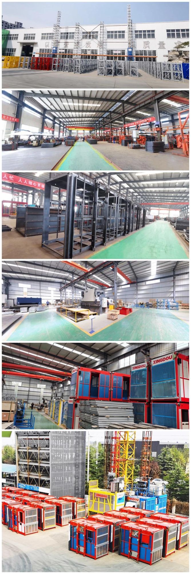 Sc200 Building Facade Lift Exterior Passenger and Material Hoist Construction Elevator with CE Certificate