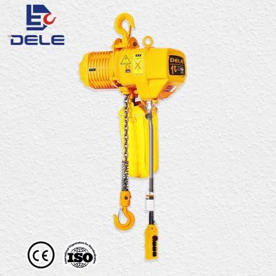 High Quality 1000 Kg Electric Chain Hoist with Hook