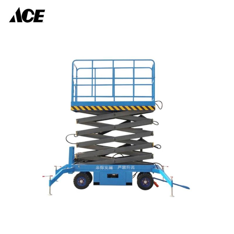 6m 8m 10m 12m Hydraulic Operator Self Control Battery Scissor Lift Factory