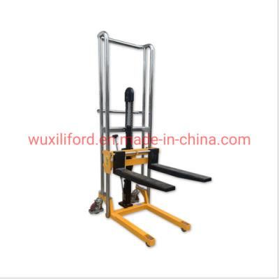 400kg Manual Stacker Hand Pallet Stacker Hydraulic Removable Adjustable Fork