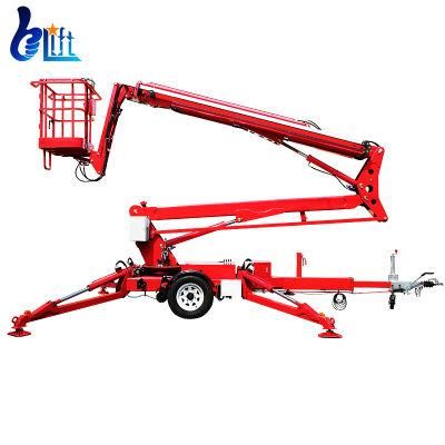 18 M Load 200 Kg Towable High Lift Hydraulic Hydraulic Machine Boom Lift