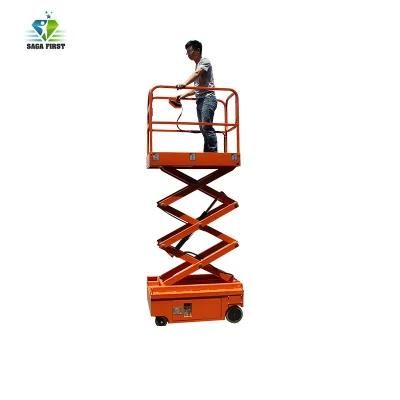 Manual Moving Semi Electric Mini Scissor Lift