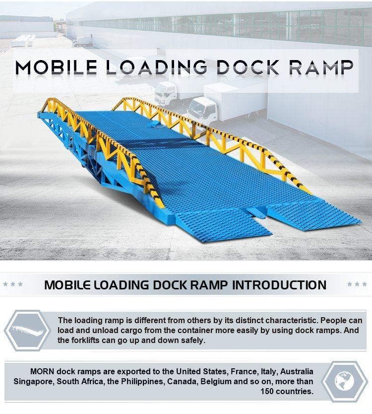 6t 8t 10t 12t 15t Mobile Container Forklift Load/Loading Dock Ramp