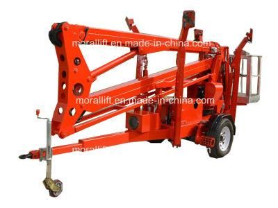 Towable hydraulic telescopic aerial lift with CE