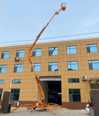 10m 12m 14m 16m18m 20m Towable Hydraulic Aerial Work Platform Telescopic Trailer Mounted Boom Lift Cherry Picker