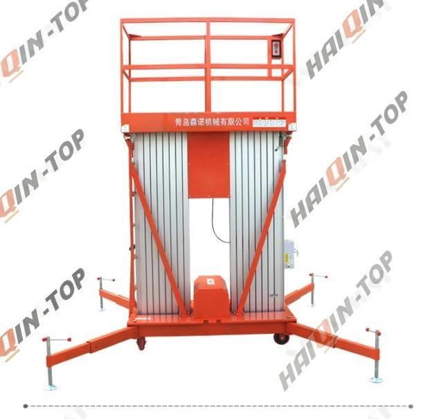 10m Mobile Telescopic Aluminum Alloy Working Ladder Lifting Platforms for Sale