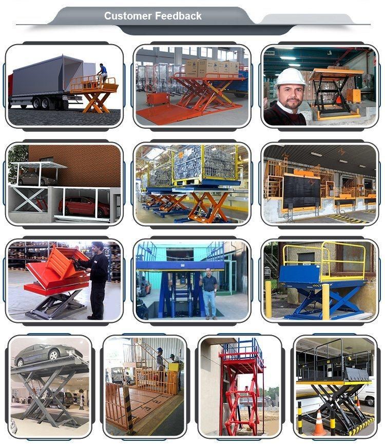 1m 2m 3m Hydraulic Scissor Lifting Mechanism Loading Dock Lift for Warehouse