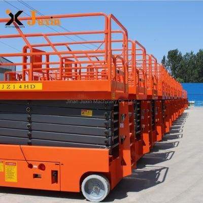 Juxin Scissor Lift Electric China 12m Motorcycle Scissor Auto Lift Price